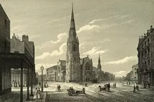 Christ Church Gallery: Rowland Hills Chapel & Schools, Westminster Bridge Road, c1876. Creator: Unknown