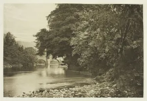 Edition 109 250 Prints: Rowsley Bridge, on the Derwent, 1880s. Creator: Peter Henry Emerson
