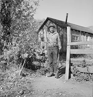 Roy Carlock, member of Ola self-help sawmill co-op... Gem County, Idaho, 1939. Creator: Dorothea Lange Roy Carlock, member of Ola self-help sawmill co-op... Gem County, Idaho, 1939. Creator: Dorothea Lange