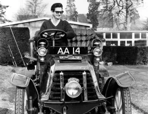 Beaulieu Collection: Roy Orbison in Panhard Levassor at Beaulieu 1965. Creator: Unknown