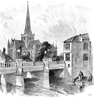 Scott Gilbert Prints: The Royal Agricultural Society at Darlington: the new bridge