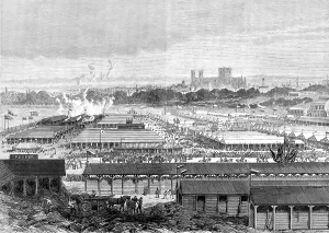 Marquee Prints: The Royal Agricultural Society at York: general view of the show-yard