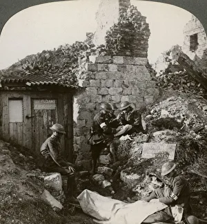 Images Dated 9th April 2009: The Royal Army Medical Corps at Monchy dressing station, France, World War I