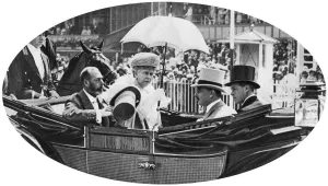Mary Of Teck Prints: The royal arrival at Ascot, c1930s