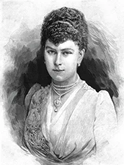 Albert Victor Christian Prince Prints: The Royal Betrothal - HSH Princess Victoria Mary of Teck, 1891. Creator: Unknown