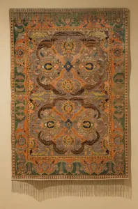 Isfahan Prints: Royal Carpet with Silk and Metal Thread, 1600-1625. Creator: Unknown