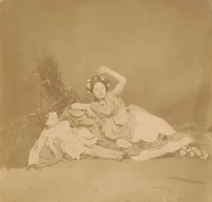 Princess Royal Gallery: Royal Children in Tableau of the Seasons, 1854. Creator: Roger Fenton