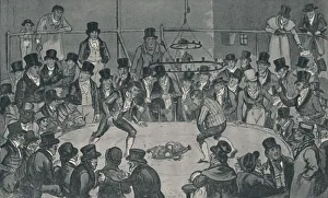 Cruikshank Prints: At the Royal Cockpit, 1821, (1920). Artists: Isaac Robert Cruikshank, George Cruikshank