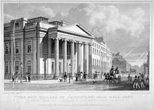 Th Shepherd Gallery: The Royal College of Physicians, Pall Mall East, Westminster, London, 1828. Artist