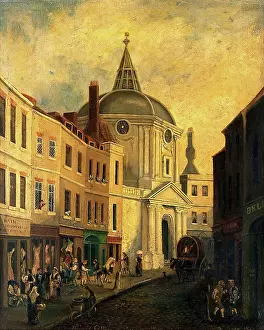 Storefront Prints: The Royal College of Physicians, Warwick Lane, London, c18th century. Creator: Unknown