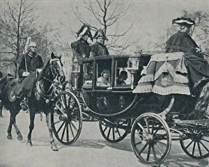 Duchess Prints: The Royal Couple Returning from the Abbey, 1923, (1937). Creator: Unknown