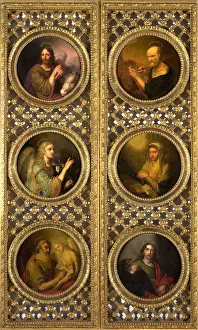 Royal Doors with Christ, the Virgin, the Archangel Gabriel and the Four Evangelists, 1804-1809