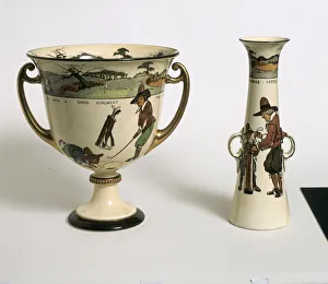 Royal Doulton Series Ware vases, c1915
