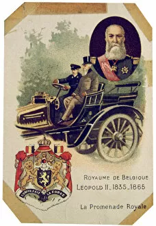 King Of The Belgians Collection: The royal drive of Leopold II, King of the Belgians, c1900s