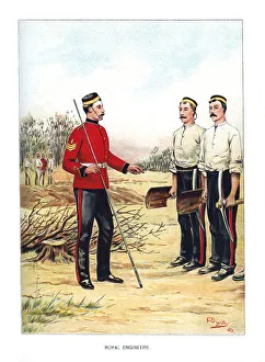 Geoffrey Douglas Giles Prints: Royal Engineers, c1890. Artist: Geoffrey Douglas Giles