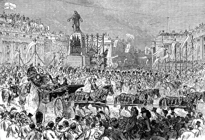 Saxe Coburg And Gotha Duke Of Prints: The Royal Entry into London: the procession passing the Guards Memorial