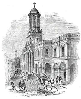 Royal Exchange Collection: The Royal Exchange, 1838, 1844. Creator: Unknown