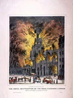 Inferno Gallery: Royal Exchange (2nd) fire, London, 1838