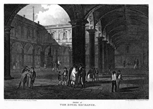 The Royal Exchange, City of London, 1816. Artist: W Wallis