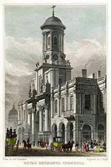 Royal Exchange, Cornhill, City of London, 1829.Artist: J Tingle