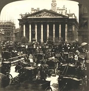 Royal Exchange Collection: The Royal Exchange, London, 1896. Creator: Works and Sun Sculpture Studios