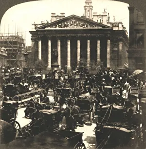 Portico Prints: The Royal Exchange, London, 1896. Creator: Works and Sun Sculpture Studios