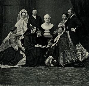 Alexandra Princess Of Denmark Collection: A Royal Family Group, 10 March 1863, (c1897). Artist: E&S Woodbury