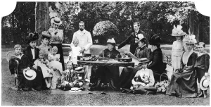 A royal family party at Osborne House, Isle of Wight, c1890-1900, (1935)