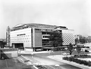 Scaffolding Prints: The Royal Festival Hall, London, c1950. Creator: Arthur Charles Kirby Ware
