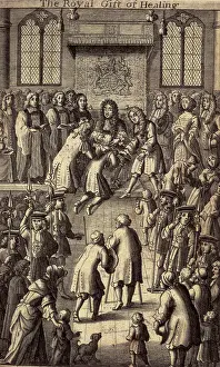Healing Prints: The Royal Gift of Healing, King Charles II healing the sick