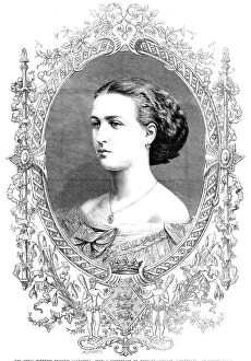 Dane Collection: Her Royal Highness Princess Alexandra - from a photograph by Rudolph Stiegler…, 1862