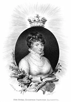 Her Royal Highness the Princess Elizabeth, 3rd daughter of George III, 1806. Artist: Scriven