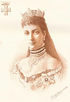 Her Royal Highness The Princess of Wales, 1884. Artist: Rudolf Blind Her Royal Highness The Princess of Wales, 1884. Artist: Rudolf Blind