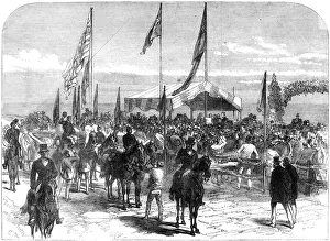 Alfred Ernest Albert Wettin Collection: His Royal Highness receiving the address of the Glenelg Corporation, Australia, 1868