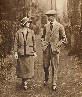 Elizabeth Angela Marguerite Bowes Lyon Gallery: Royal Honeymoon, 1923, (1937)