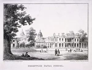 Barker Prints: The Royal Hospital School, Greenwich, London, c1830. Artist: W Bligh Barker