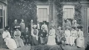 Sir Richard Gallery: The Royal house party at The Grove, Watford, Lord Clarendons residence, in July, 1909 (1911)