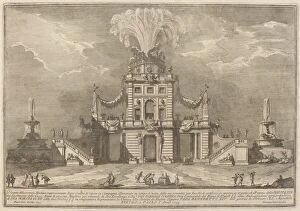 Etching On Laid Paper Gallery: A Royal Hunt Casino in the Countryside, for the 'Chinea'Festival, 1755