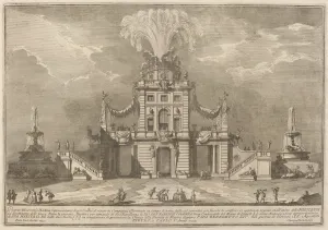 Etching On Laid Paper Gallery: A Royal Hunt Casino in the Countryside, for the 'Chinea'Festival, 1755