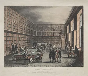 Thomas Rowlandson British Prints: Royal Institution, Albemarle Street, 1809