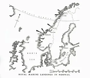 Royal Marine landings in Norway, World War II, 1940 (1944). Creator: Unknown Royal Marine landings in Norway, World War II, 1940 (1944). Creator: Unknown