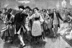 Dresses Prints: Royal Marriage Festivities at Berlin: costume quadrille danced before the Emperor and Empress