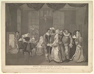 Masked Ball Prints: Royal Masquerade Somerset House, October 21, 1805. Creator: Thomas Cook