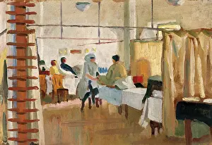 Gordon Jan Prints: Royal Naval Hospital, Haslar: massage room, c1918. Creator: Jan Gordon