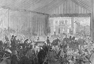 Escorting Prints: Royal opening of Holborn Viaduct, City of London, 1869