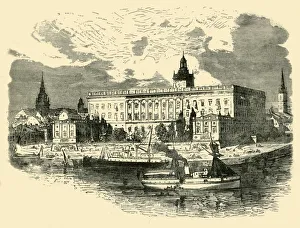 Royal Palace Gallery: The Royal Palace, Stockholm, 1890. Creator: Unknown