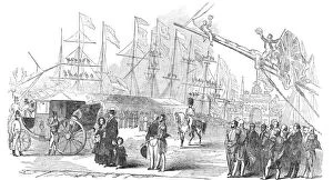 Ebenezer Gallery: The Royal Party at King William Dock, Dundee, 1844. Creator: Ebenezer Landells