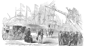 The Royal Party at King William Dock, Dundee, 1844. Creator: Ebenezer Landells
