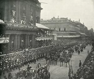 Herbert Maxwell Gallery: The Royal Procession: Aides-De-Camp Passing the United Service Club, (c1897)
