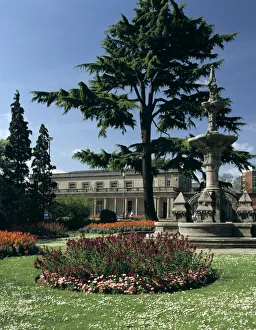 Royal Pump Room and Baths from Jephson Gardens, Leamington Spa, Warwickshire